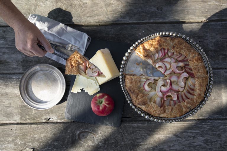 edible MAINE - Rustic Apple Galette with Lakin’s Gorges Opus 42