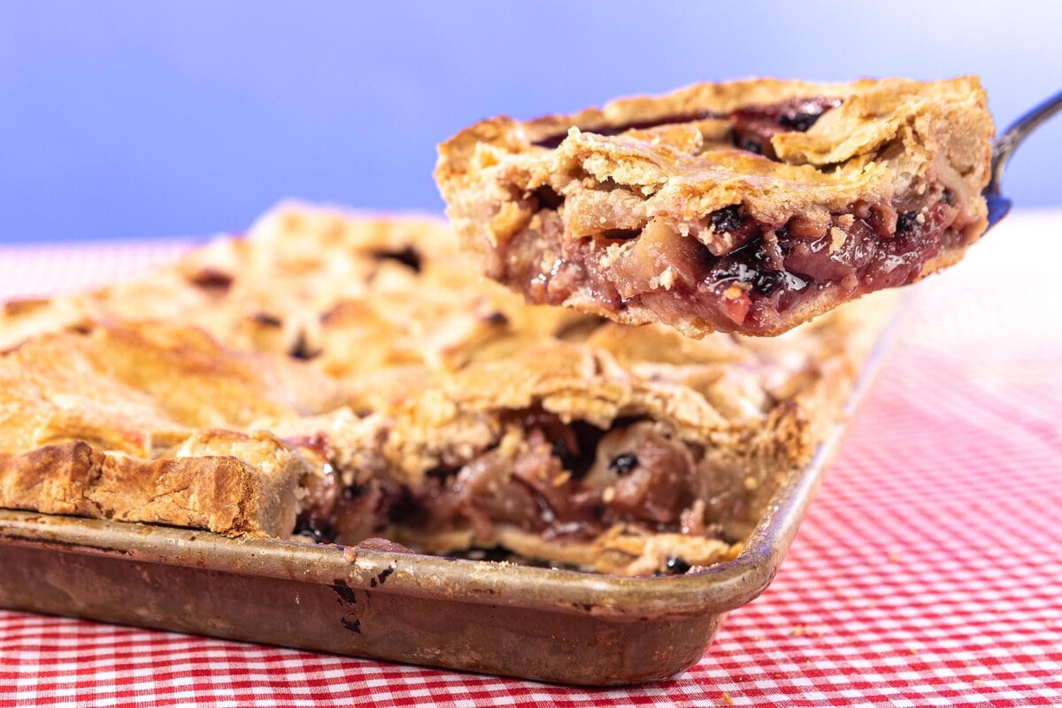 Elderberry Apple Slab Pie edible MAINE