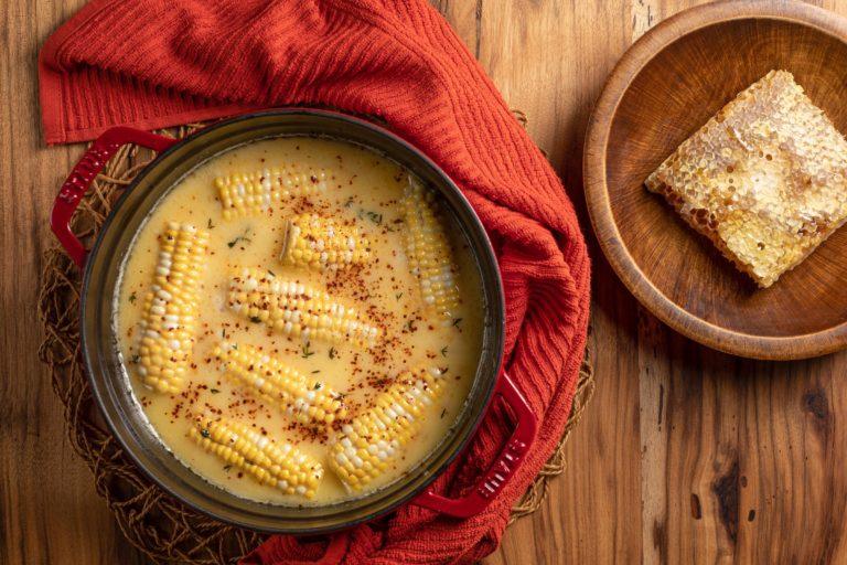 edible MAINE - Hot Honey Butter Bath Corn on the Cob