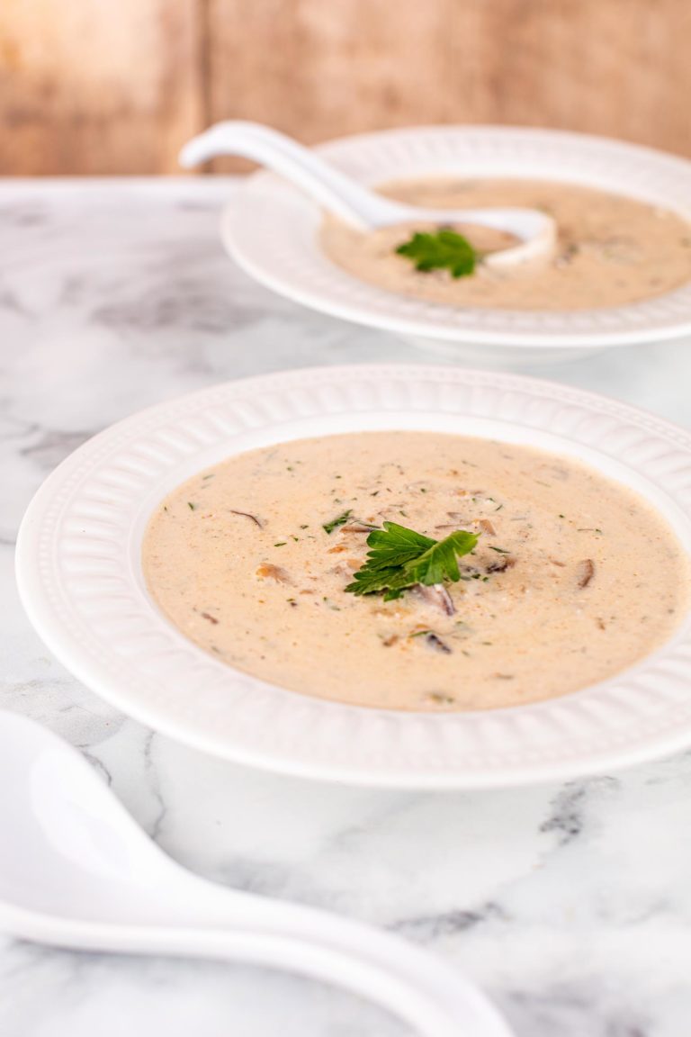 edible MAINE - Hungarian Mushroom Soup (for a crowd)