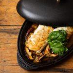 edible MAINE - Seared Flaky White Fish with a Spicy Ginger Soy Sauce