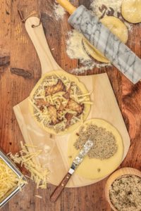 edible MAINE - Grilled Wild Maine Mushroom Pizza