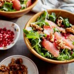 edible MAINE - Grapefruit, Sea-Salted Spiced Walnuts, and Arugula Salad