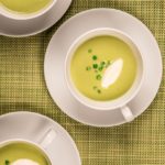 edible MAINE - Creamy Spring Sweet Pea Soup with Crème Fraîche