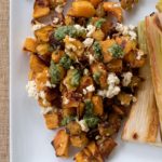 edible MAINE - Roasted Squash with Sheep’s Milk Feta and Pesto