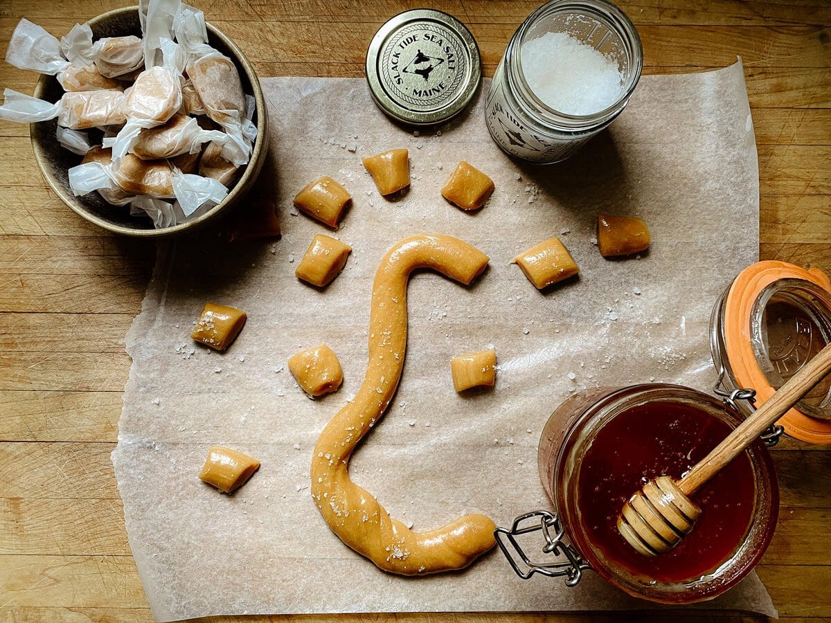 Local Honey Taffy edible MAINE