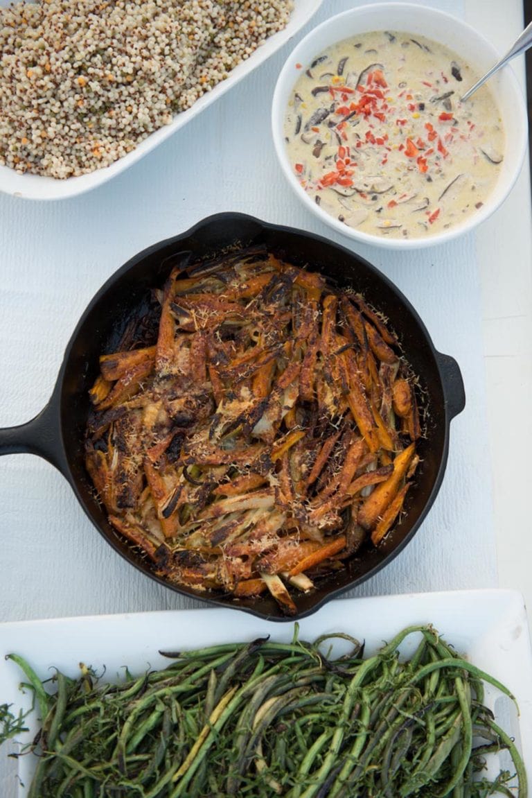 edible MAINE - Garden Carrots and Leeks Au Gratin
