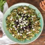 edible MAINE - Dandelion Greens and Quinoa Salad with Beets and Goat Cheese