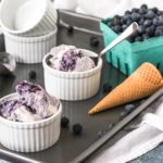 edible MAINE - Sweet Corn Ice Cream with Blueberry Swirl
