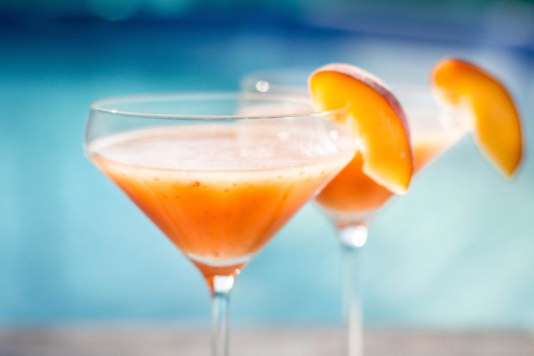 edible MAINE - Peach Maple Bourbon Martini