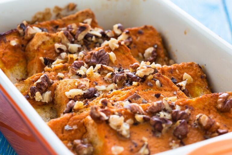 edible MAINE - Maple Walnut Bread Pudding