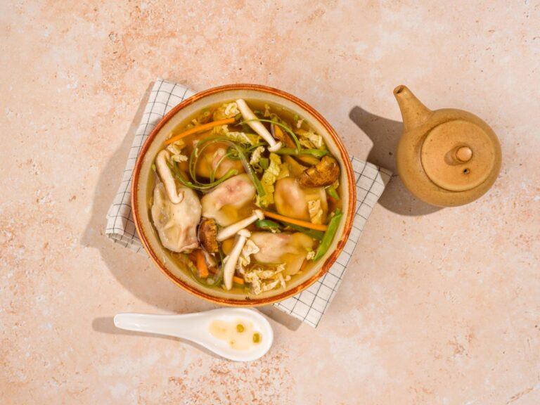 edible MAINE - Brothy Dumpling and Summer Vegetable Soup