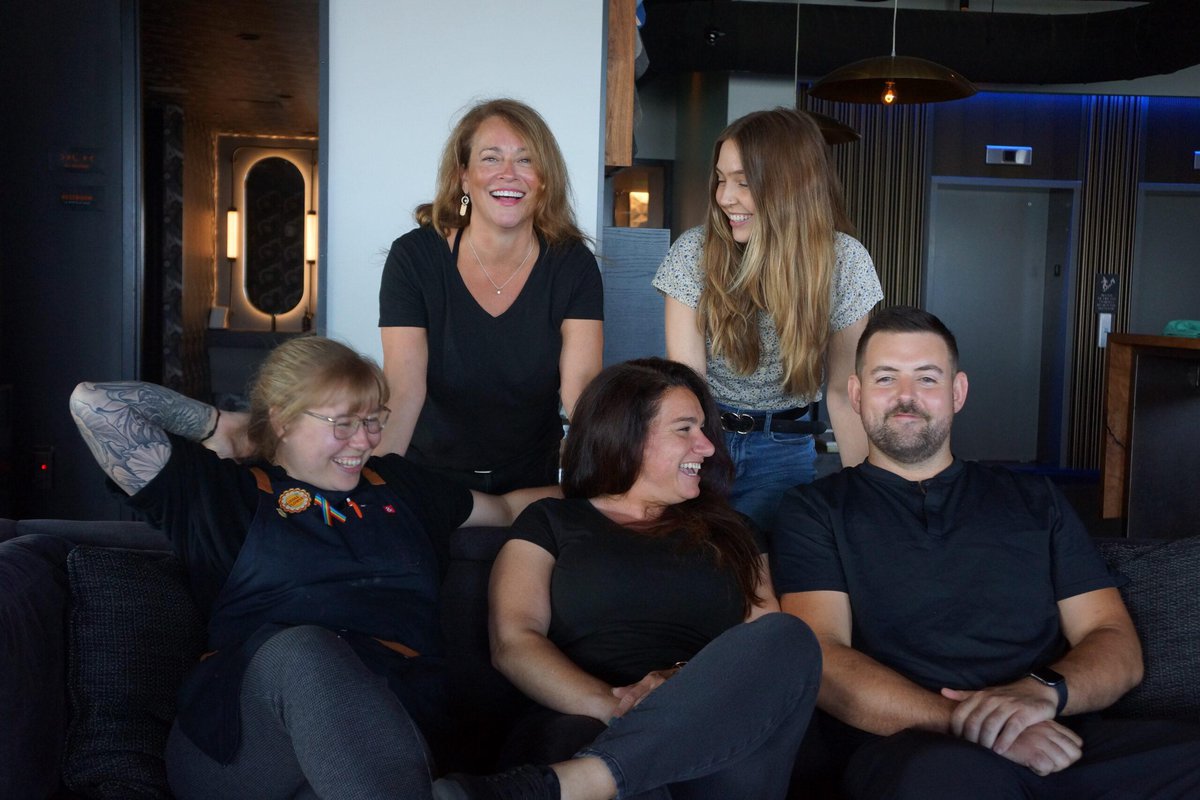 The Bartending Crew at Luna Rooftop Bar in Portland