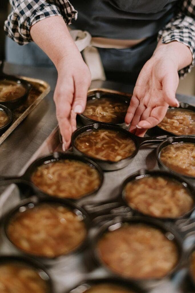 edible MAINE - Lulu’s French Onion Soup with Grilled Cheese Croutons