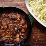 edible MAINE - Venison Medallions Stroganoff
