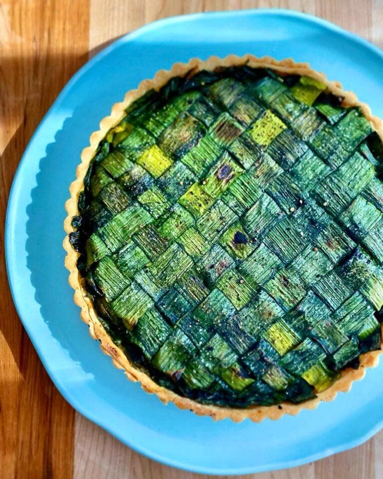 edible MAINE - Spring Leek Tart