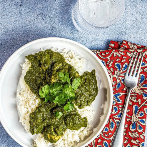 edible MAINE - Spinach Saag with Chicken or Paneer
