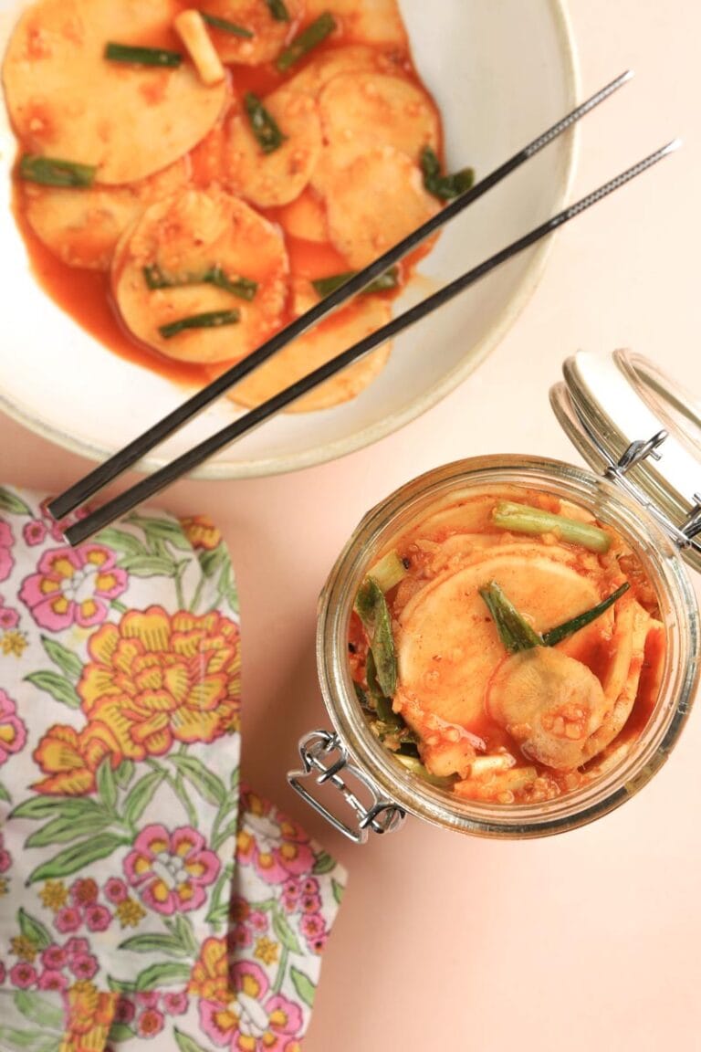 edible MAINE - Turnip Kimchi with Gochujang Paste