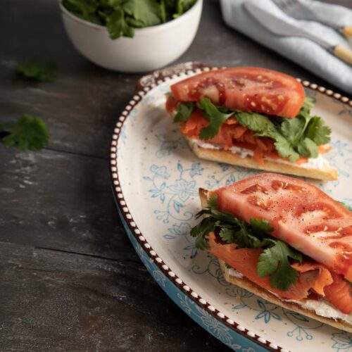 edible MAINE - Smoked Salmon Sandwiches with Goat Cheese
