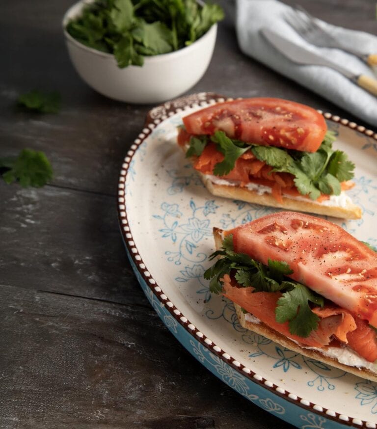 edible MAINE - Smoked Salmon Sandwiches with Goat Cheese